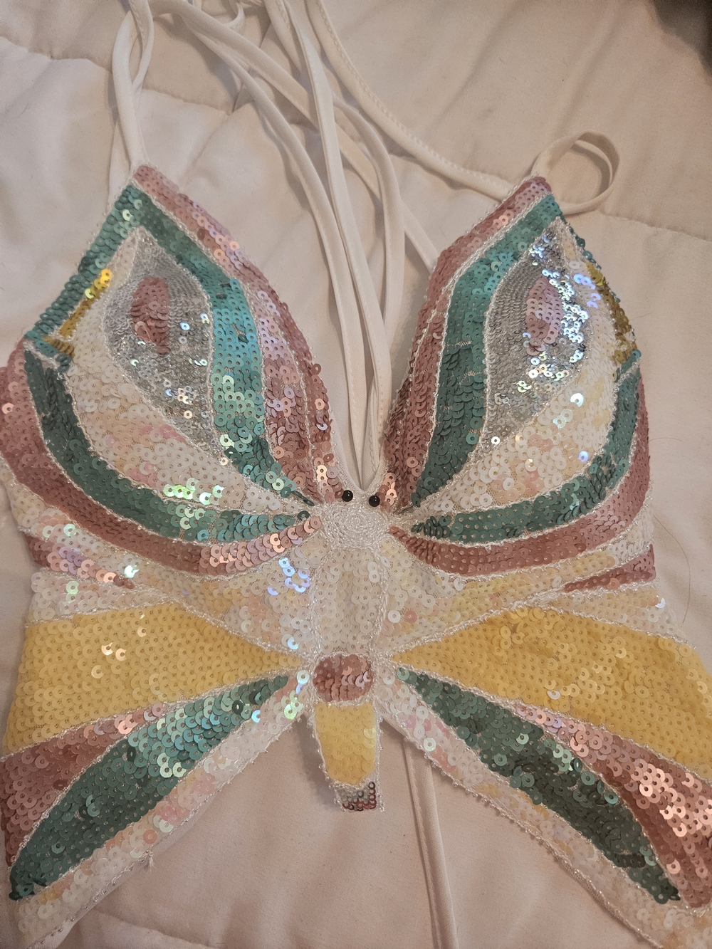 Glitter Butterfly Top
